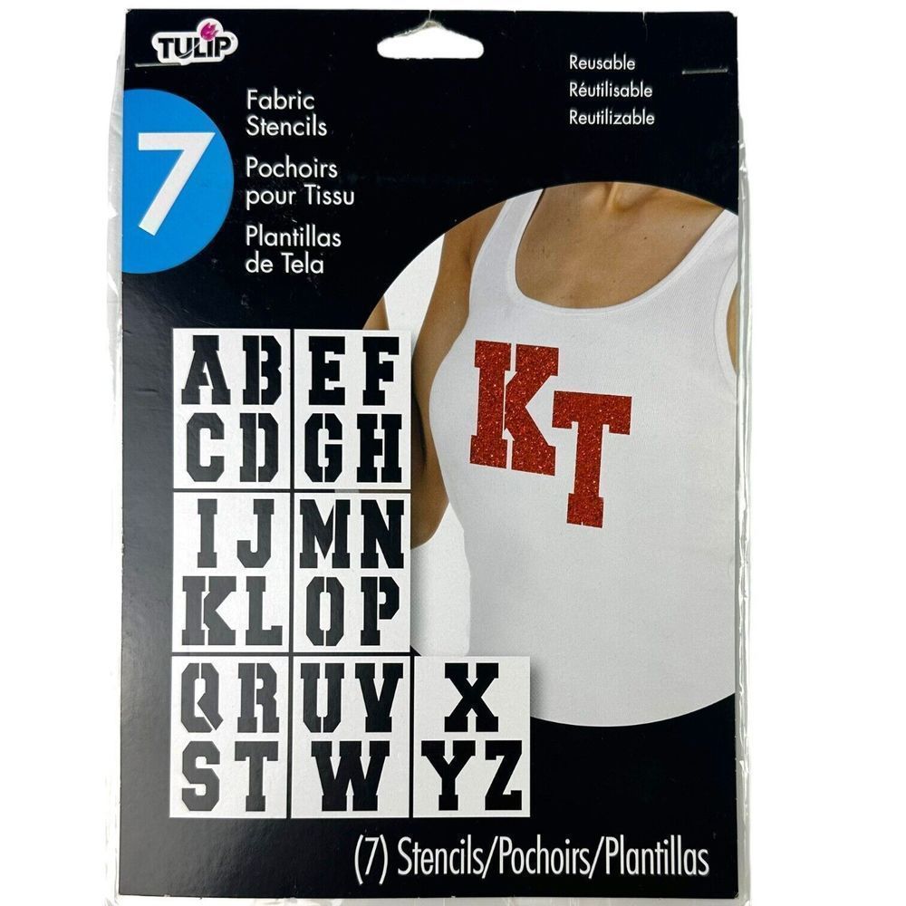 Tulip Reusable Fabric Stencils - 7 Stencils NEW In‎ Package